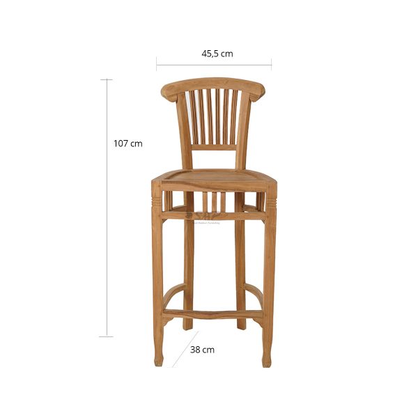 Colonial Bar Chair - Image 2