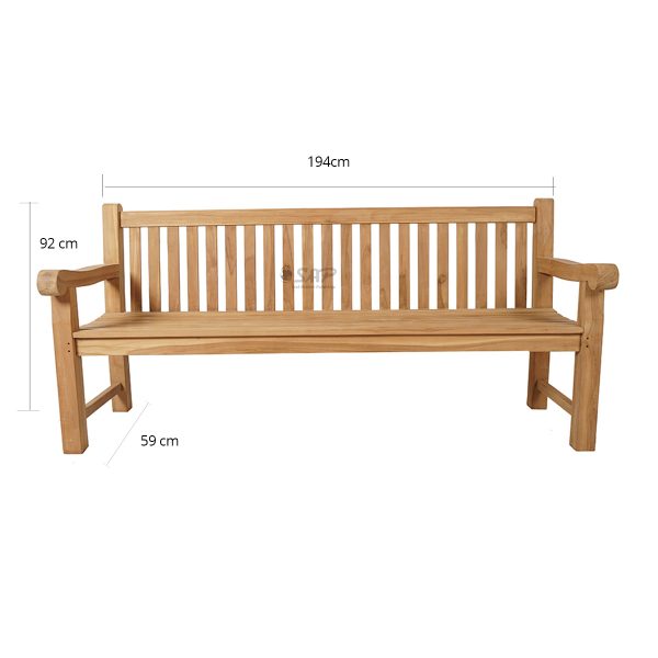 Balmoral Bench 180 cm - Image 2
