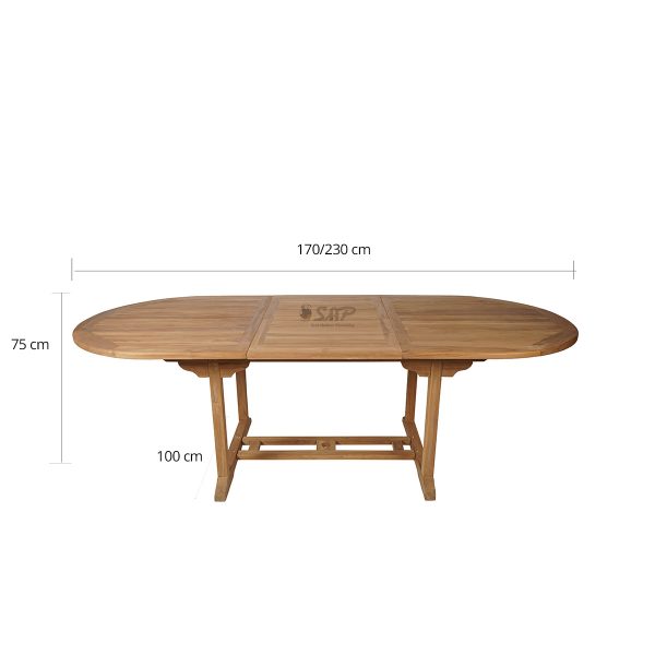 Oval Extension Table 170/230x100 - Image 2