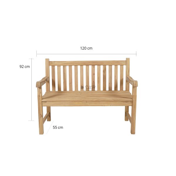 Classic Bench 2 Seater - Image 2